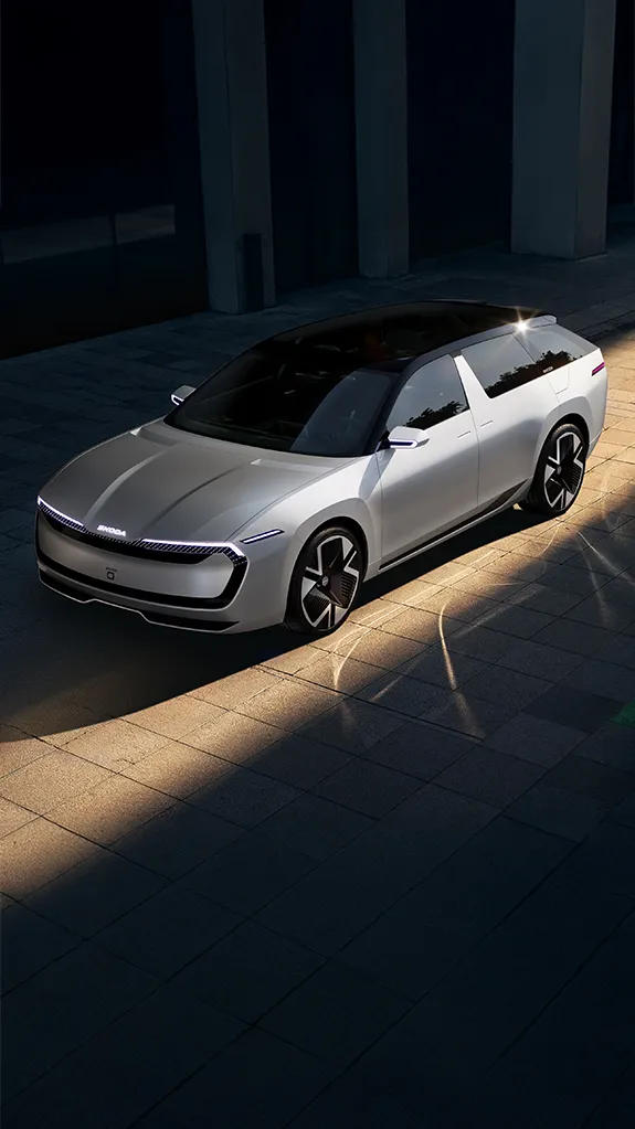 Škoda Vision O von rechts oben