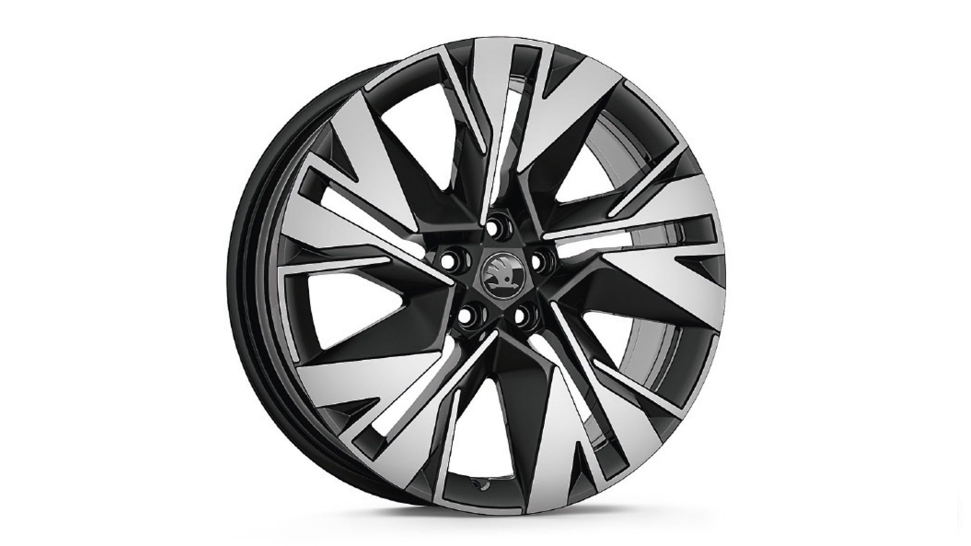 Škoda Leichtmetallfelge Remo Schwarz glanzgedreht