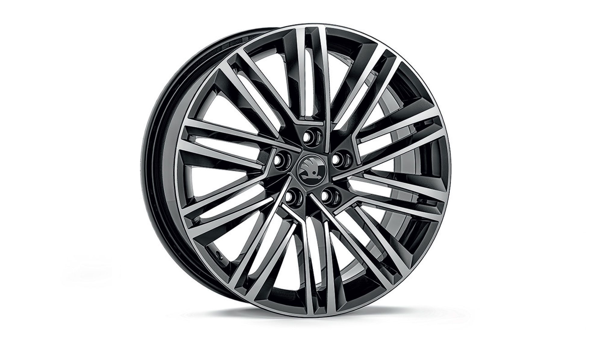 Škoda Leichtmetallfelge Luxon Schwarz glanzgedreht