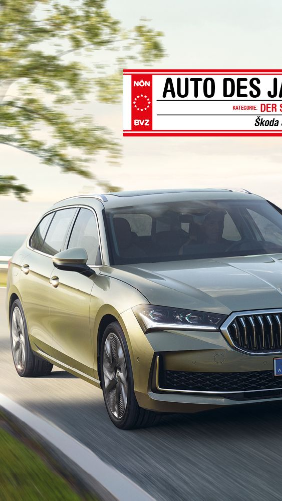 Škoda Octavia Combi - Superb Combi - Logo NÖN BVZ Auto des Jahres 2024